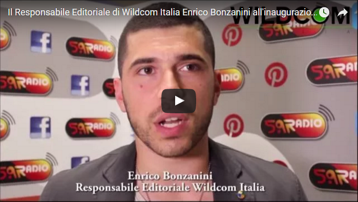 Il Responsabile Editoriale di Wildcom Italia Enrico Bonzanini all’inaugurazione di Web Radio 5.9