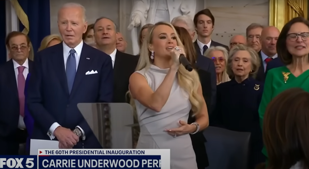 Carrie Underwood canta all’insediamento di Trump e indossa “Opificio Modenese”