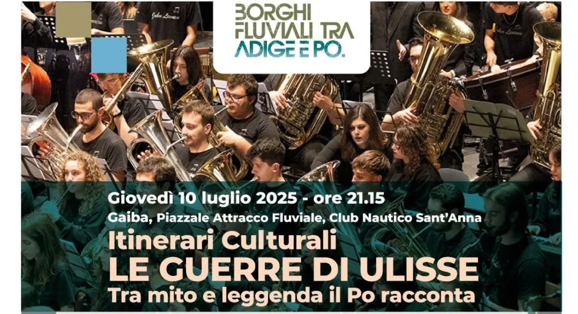 Musica e cultura, “Le guerre di Ulisse” a Gaiba giovedì 10 luglio 2025